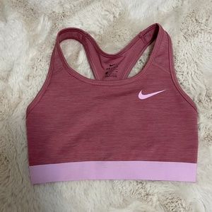 Nike racer back pink sports bra